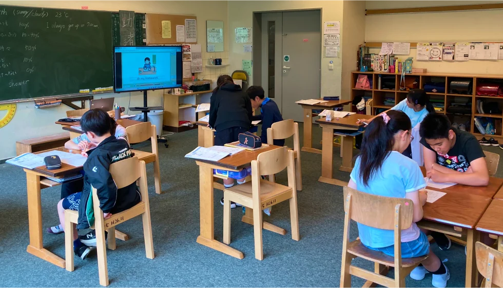 授業の様子（教室での学習）