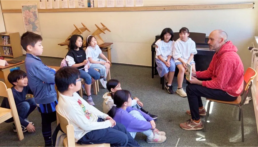 語学の授業の様子