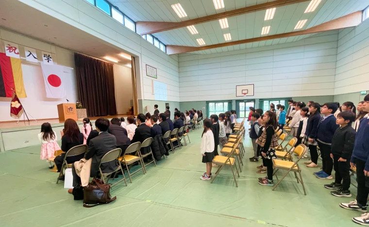 入学式の様子（式典会場）