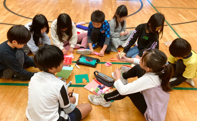 交流学習の様子