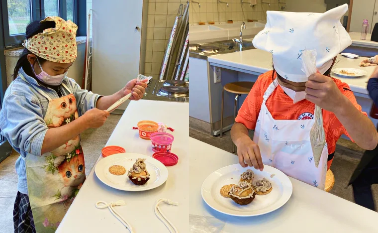 収穫した栗でクッキング