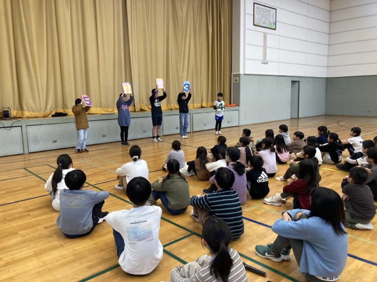 ６年生を送る会がありました